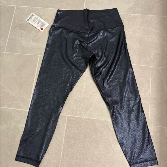 Lululemon Align Rib HR 25’’ Radiate Foil Print Black Night Size 12 - Picture 7 of 10